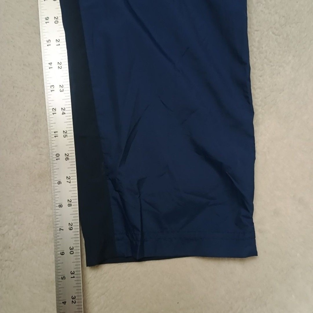 Adidas Track Pants Mens S Blue Nylon Soccer Colorblock Zip Pocket Ankle Zip Team - Picture 10 of 13